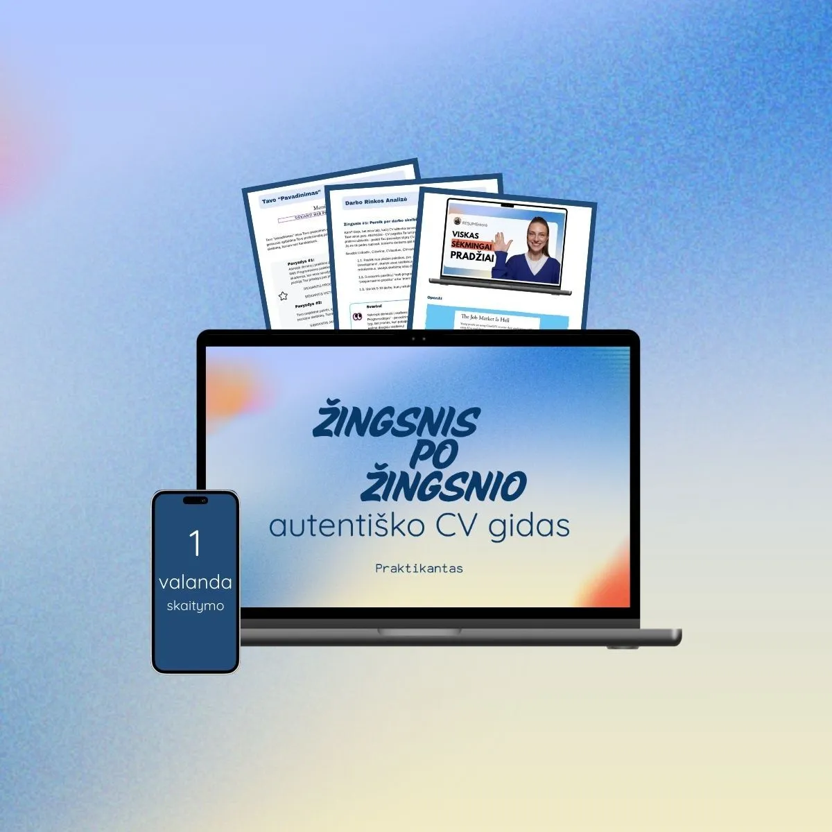 Praktikantas autentiško CV gidas